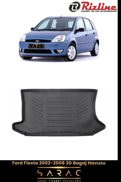 Ford Fiesta 2002 Model 3D Bagaj Havuzu