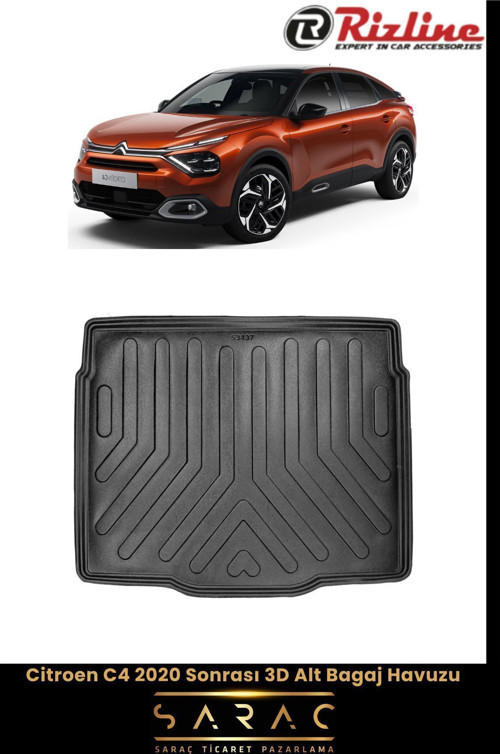 Citroen C4 2021 Model Alt 3D Bagaj Havuzu