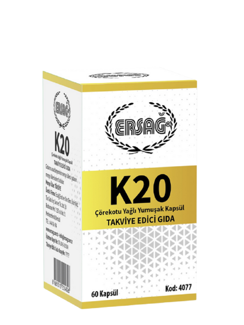 K20 TAKVİYE EDİCİ GIDA 60 KAPSÜL