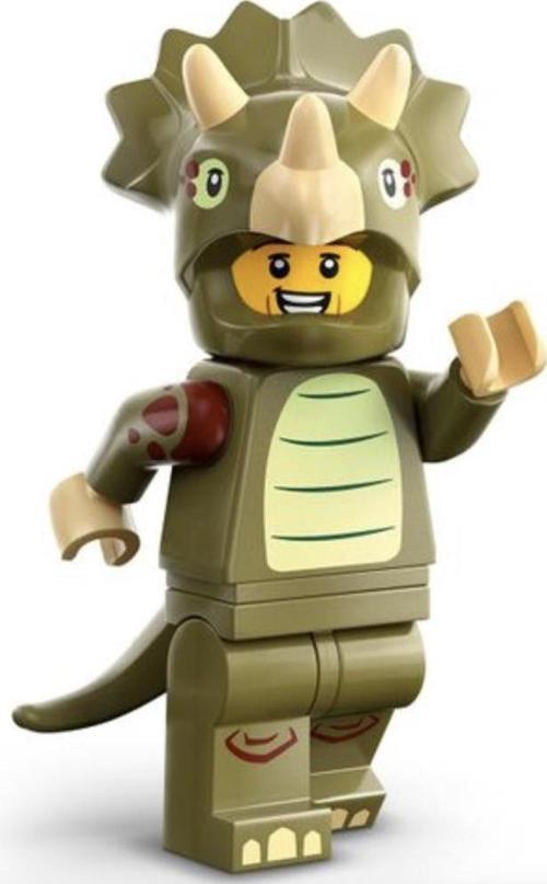 Minifigures 71045 Series 25 : 8.Triceratops Costume Fan +5 Yaş (1 Parça)