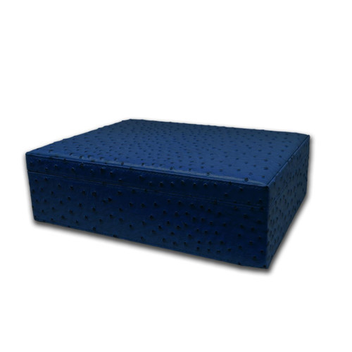 Deri Puro Kutusu Küllük ve Kesici Set Mavi 20s