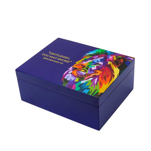 Blue Lion Humidor Puro Kutusu Mavi Lake 40s