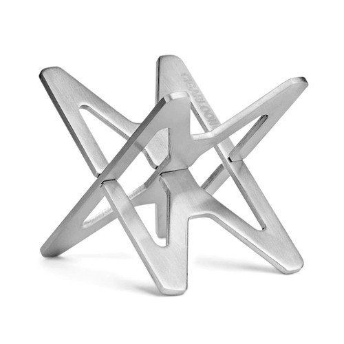 Metal Katlanır Puro Sehpası Standı Kılıflı Krom