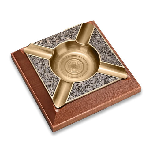 Damascus Ahşap Puro Küllüğü Bronze 4lü