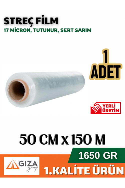 Streç Film 150 Metre 1650 Gr 17 Micron Sert Sarım