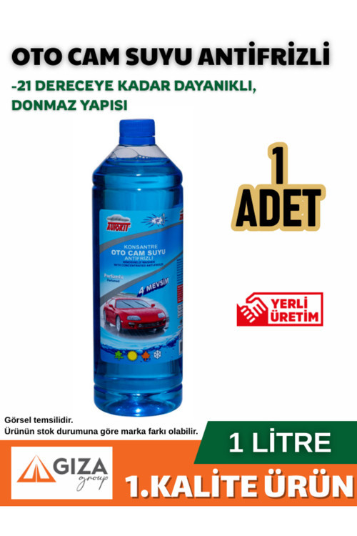 Oto Cam Suyu Antifirizli Kokulu -21 Derece Yaz Kış 1 Litre