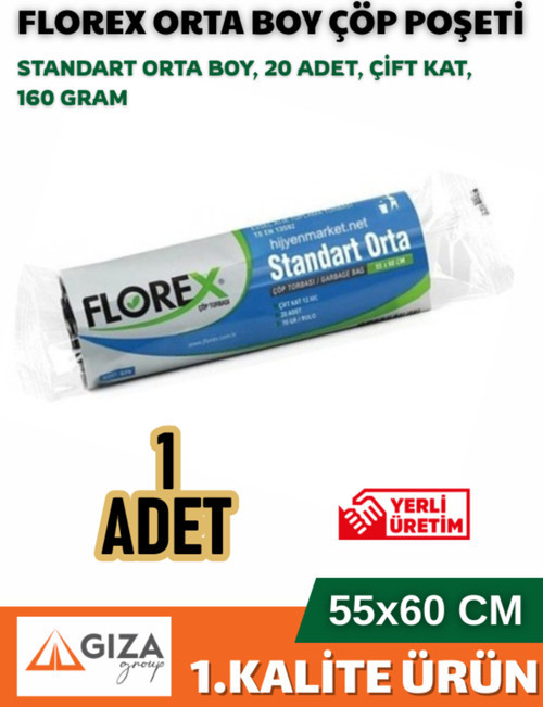 Standart Orta Boy ( 55x60 Cm ) Siyah Çöp Poşeti