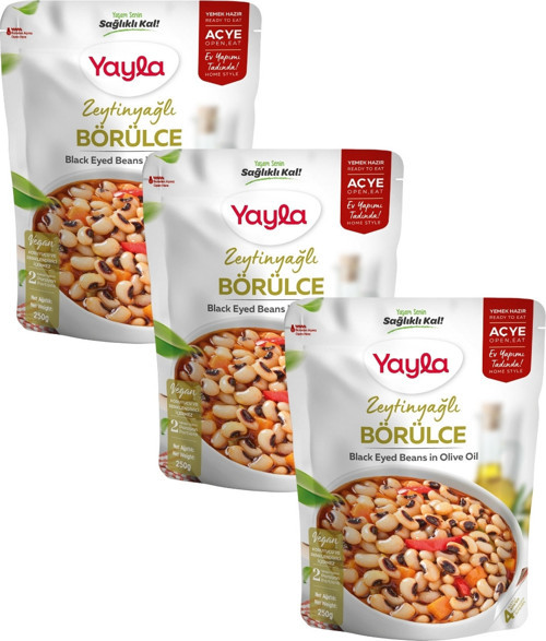 Yemek Hazır Zeytinyağlı Börülce 250 gr x3