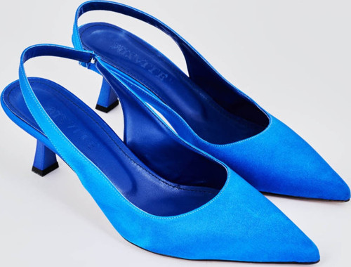 Arkası Açık Saks Stiletto