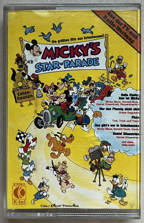Micky'S Star-Parade Kaset (Orijnal 1982 Dönem Alman Kağıt Baskı Kaset)