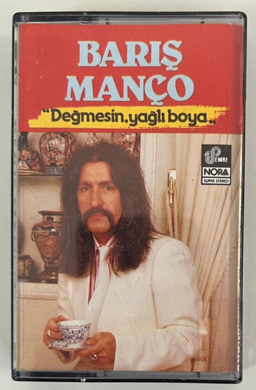 Barış Manço Değmesin Yağlı Boya Kaset (Orjinal Dönem Kağıt Baskı)