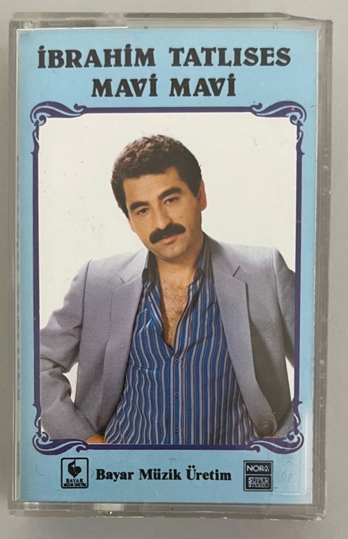 Ibrahim Tatlıses Mavi Mavi Kaset (Orjinal Dönem Kağıt Baskı)
