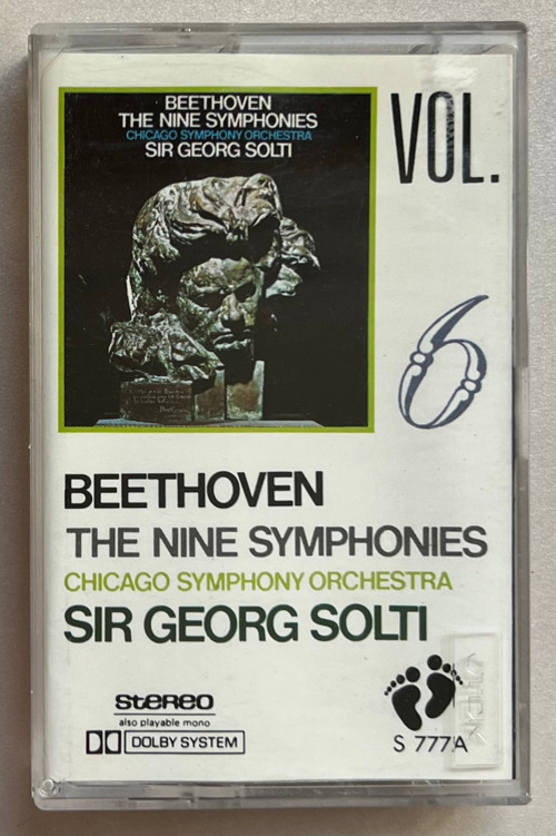 Beethoven Vol 6 The Nine Symphonies Kaset (Orjnal Dönem Foot Print Baskı Kaset)