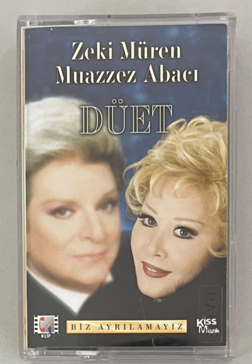 Zeki Müren Muazzez Abacı Düet Biz Ayrılamayız Kaset (Orjnal Dönem Baskı Kaset)