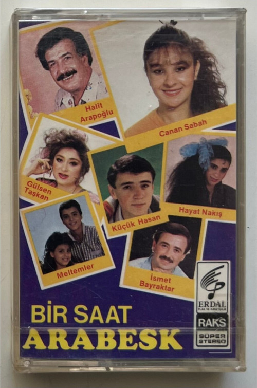 Bir Saat Arabesk Kaset (Orinal Dönem Kağıt Baskı Kaset)