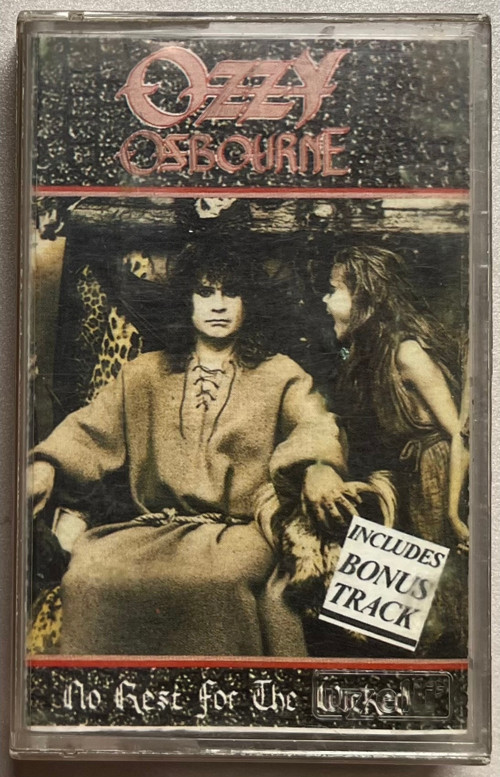 Ozzy Osbourne No Rest For The Wicked Kaset (Orjnal 1988 Dönem Türk Kağıt Baskı)
