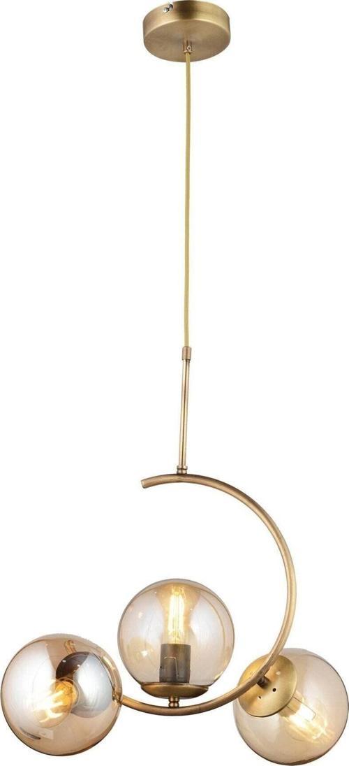 C Hilal Model Sarkıt Model Modern Glop Camlı Gold Avize