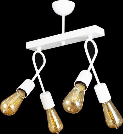 Dörtlü Beyaz Çapraz Fiyonk Model Avize