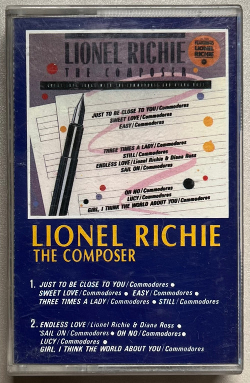 Lionel Richie The Composer Kaset (Orjnal 1986 Dönem Kağıt Baskı Kaset)