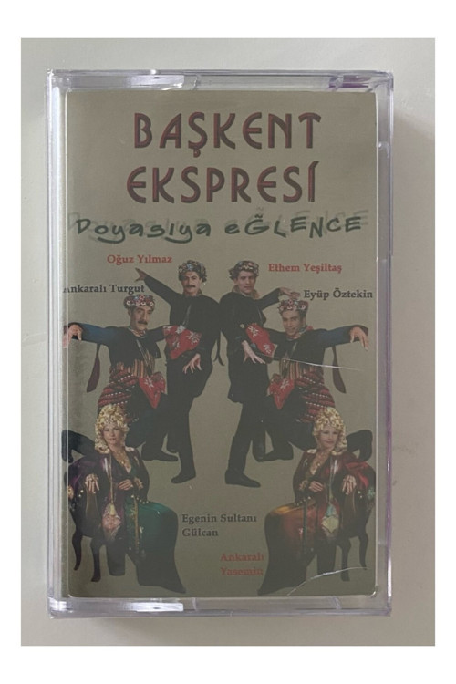 Başkent Eskpresi Doyasıya Eğlence Kaset (Jelatininde Sıfır Orjnal Dönem Baskı Kaset)