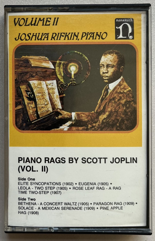 Piano Rags By Scott Joplin (Vol Iı) Kaset (Orijinal Dönem Baskı Kaset)