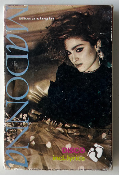 Madonna Like A Virgin Kaset (Orjnal Dönem Foot Print Kağıt Baskı Kaset)