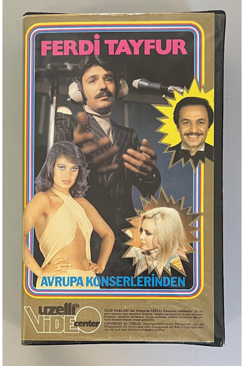 Ferdi Tayfur Avrupa Konserlerinden Uzelli Vhs Kaset (Orijinal Dönem Baskı Vhs)