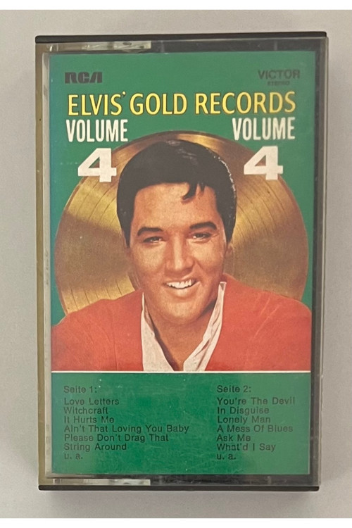 Elvis Presley Elvis' Gold Records Volume 4 Kaset (Orjnal Dönem Alman Baskı Kaset)