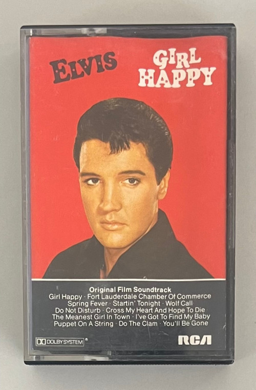 Elvis Presley Girl Happy Kaset (Orijnal Dönem Kağıt Baskı Kaset)