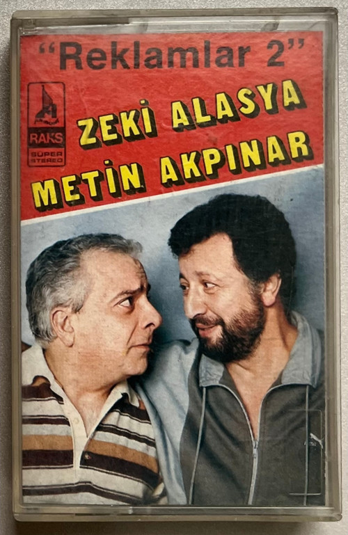 Reklamlar 2 Zeki Alasya Metin Akpınar Kaset (Orjnal Dönem Kağıt Baskı)