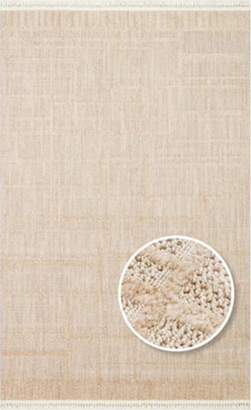 Joy 03 Beige Modern Makine Halısı