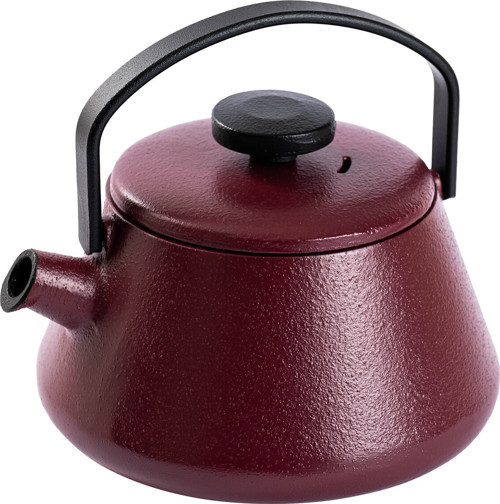T-Tıme Aubergıne Red Demir Döküm Demlik