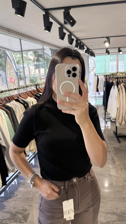 Mossimo Siyah Triko Bluz