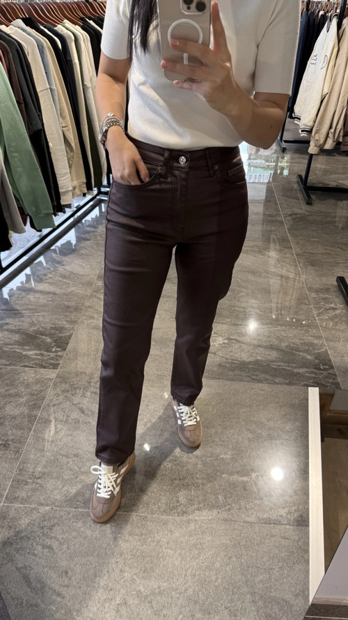 Mumlu Kahverengi Jean