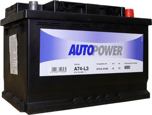Autopower Akü 74 Amper - 2 Yıl Garanti