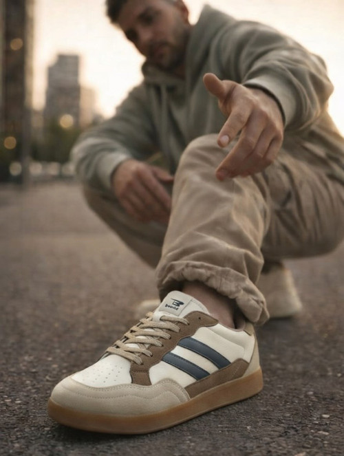 Erkek Spor Ayakkabı Rahat Yumuşak Taban Kaymaz Günlük Bağcıklı Sneaker 4330