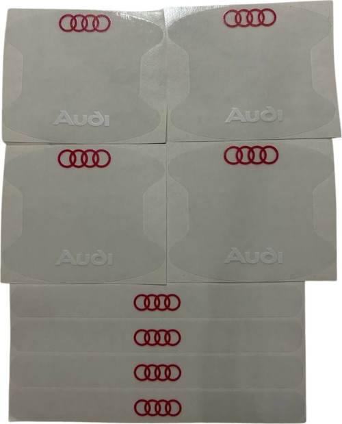 Audi Marka Logolu Oto Kapı Kolu Çizik Önleyici Yapışkan 8'Li Set