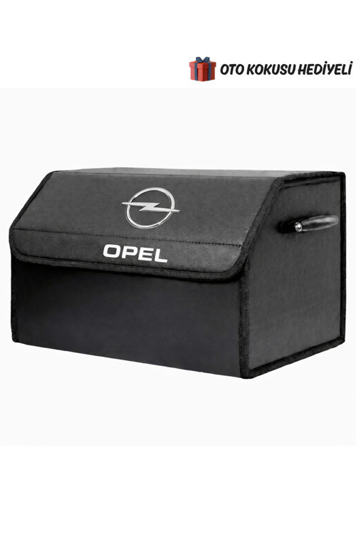 Opel Marka Logolu Oto Bagaj Organizer Çanta Oto Bagaj Çantası 2 Bölmeli Suni Deri