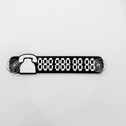 Araç Telefon Park Numaratör Vantuzlu Araba Camı Oto Numaralık