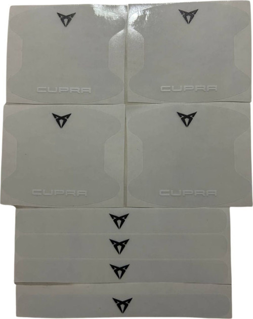 Cupra Marka Logolu Oto Kapı Kolu Çizik Önleyici Yapışkan 8'Li Set