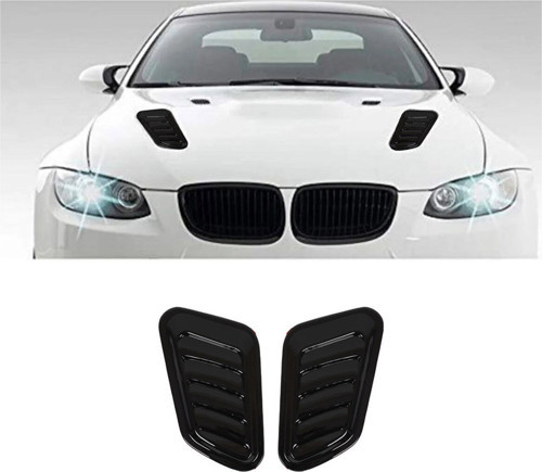 Universal Kaput Üstü Havalandırma Izgarası Piano Black 2 Adet