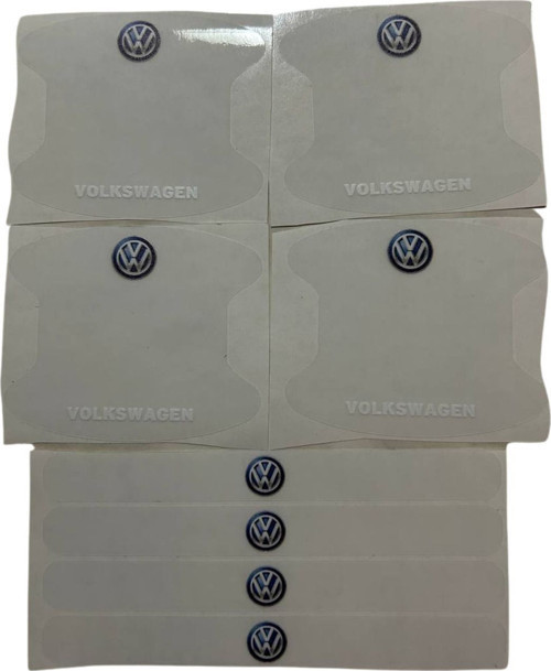Volkswagen Marka Logolu Oto Kapı Kolu Çizik Önleyici Yapışkan 8'Li Set