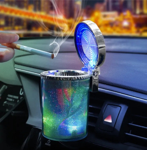 Simli Dumansız Küllük Kokusuz Ledli Küllük 7 Renkli Rgb Ledli Lüks Küllük Ev Küllüğü