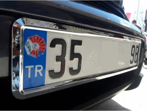 2 Adet Krom Nikelajlı Esnek Plakalık Krom Plakalık