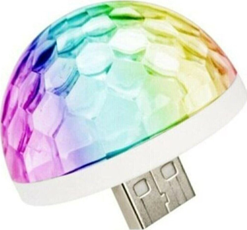 Müziğe Ve Sese Duyarlı Usb Girişli Araç Içi Mini Disko Topu