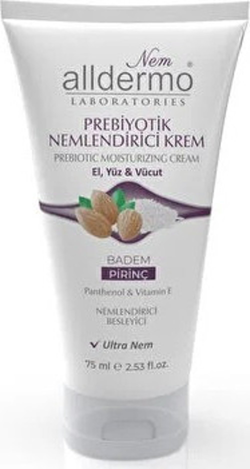 NEMLENDİRİCİ EL YÜZ VÜCUT KREMİ BADEM PİRİNÇ 75 ML