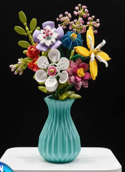 ÇİÇEK LEGO TARZI KARIŞIK BUKET