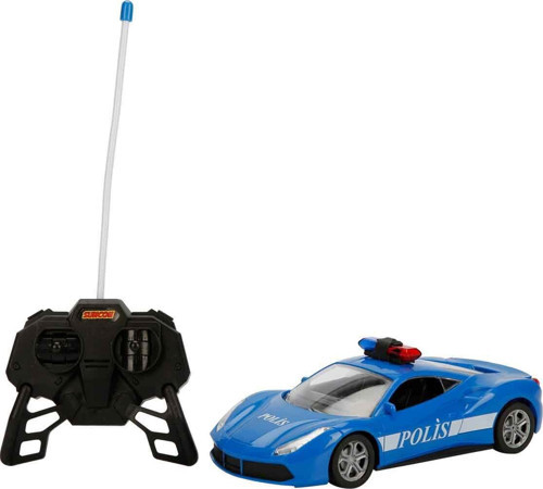 Suncon 1:20 Uzaktan Kumandalı Suncon Işıklı Polis Arabası 21 cm 33012 Mavi Ferrari