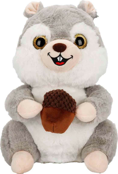 Meşe Palamudu Tutan Sincap Peluş 30 cm 47767 Gri