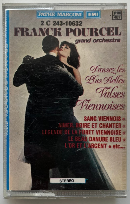 Frank Pourcel Les Plus Belles Valses Viennoise Kaset (Orijnal Dönem Kağıt Baskı Kaset)